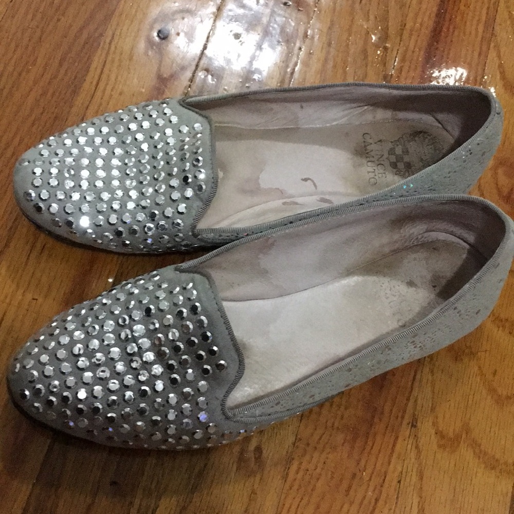 Vince Camuto Silver Flats
